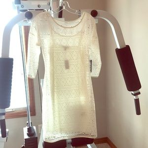 Long sleeved lace dress